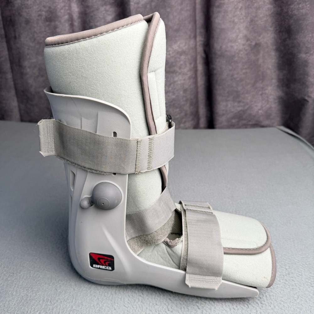 Breg Genesis Air Walker Boot Short Orthopedic Foot Ankle Brace Grey Size Large